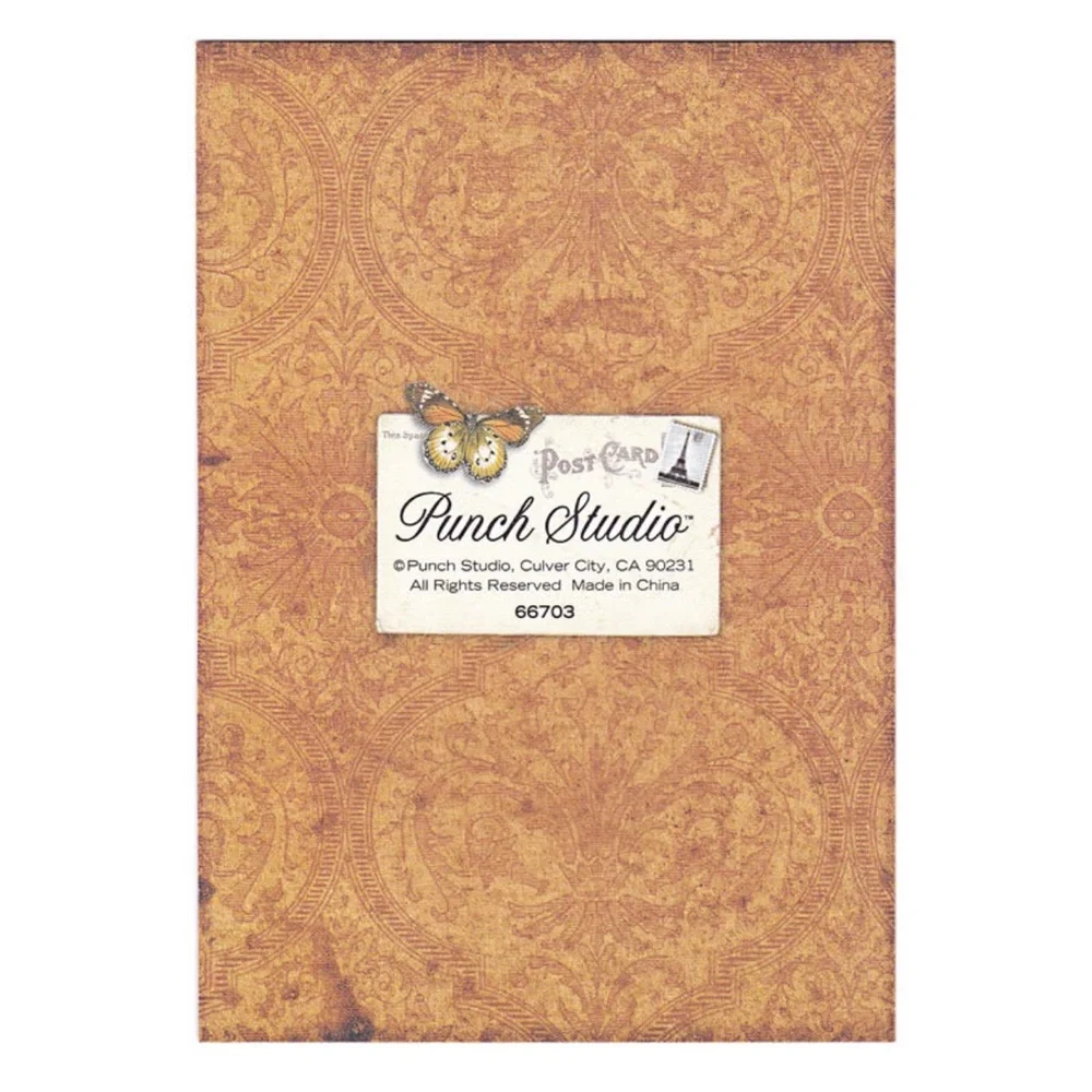 Punch Studio Single Etched Eiffel Tower Laser-Cut Card & Lined Envelope (66703)